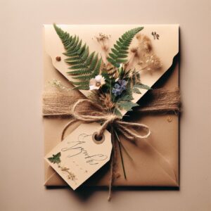 Convites de Casamento Rústicos "Elegância Campestre"